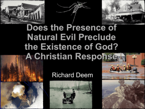 Natural Evil PowerPoint - Evidence for God from Science