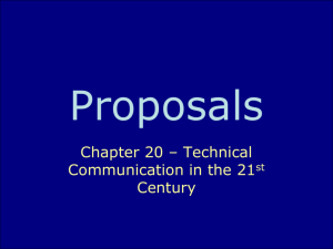 PPT about proposals - LA Palmer | SPSU Portal Page