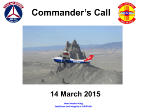 Mar 2015 Web Staff Meeting. - the New Mexico Wing Civil Air Patrol