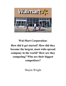 Rival Chains Secretly Fund Opposition to Wal-Mart