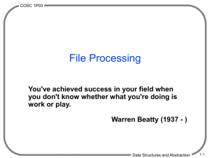 File Processing
