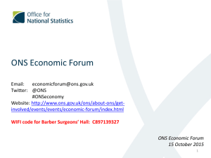 Economic Forum Presentation Slides, October 2015