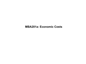 Economic Costs - Faculty Directory | Berkeley-Haas