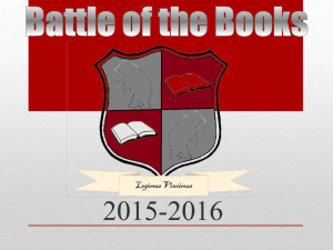 Battle of the Books ppt - Everett Public Schools
