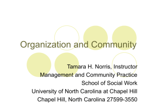 Community - The University of North Carolina at Chapel Hill