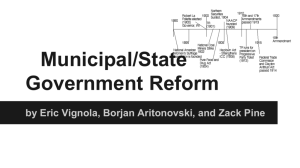 Municipal/State Government Reform