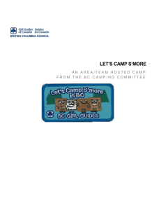 LET'S CAMP S'MORE - Girl Guides of Canada.