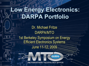 MTO Briefing Template - Center for Energy Efficient Electronics