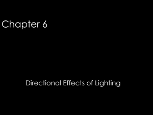 Chapter 6 Directional Effect of Lighting
