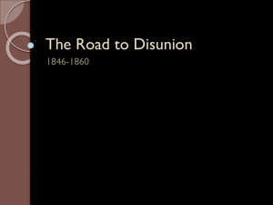 The Road to Disunion - McEachern High School