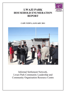 Lwazi Park Enumeration Report