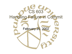 CS 603 Three-Phase Commit