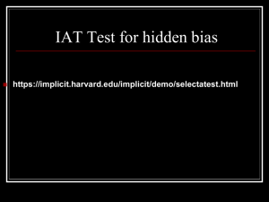 AIT Test for hidden bias