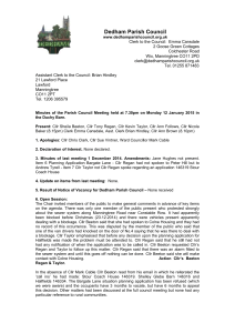 Minutes - Dedham Parish Council