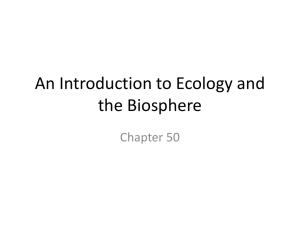 Ecology is the study of interactions between organisms and the