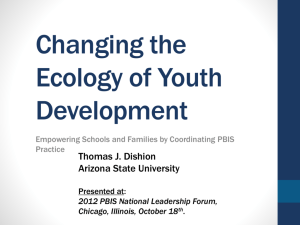 Changing the Ecology of Youth Development