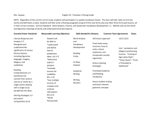 English 10 TRI 2 Pacing Guide