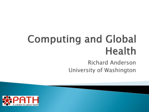 Computing and Global Health