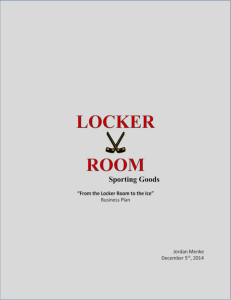 The Locker Room is a hockey sporting goods store that provides