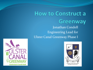 How to Construct a Greenway - North South Ministerial Council
