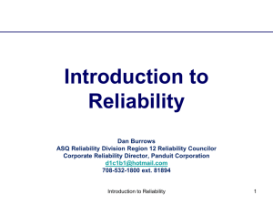 Reliability - ASQ Illiana