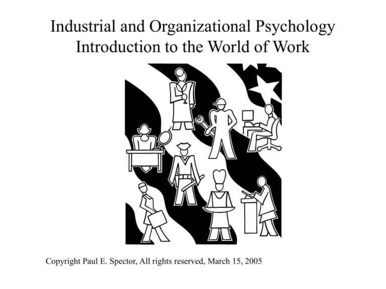 Industrial And Organizational Psychology