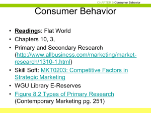 Consumer Behavior Chapter 5