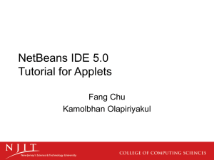 NetBeans Tutorial for Applets