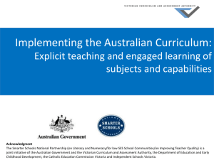 Implementing the Australian Curriculum