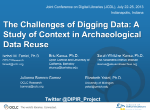 The Challenges of Digging Data: A Study of Context in