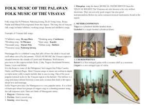 folk music of the palawan