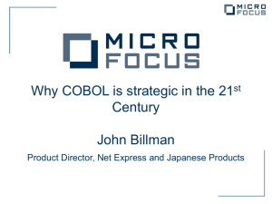 Why COBOL is strategic in the 21st Century