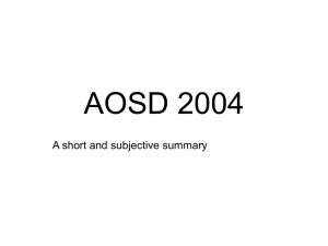 Summary of the AOSD 2004 conference.
