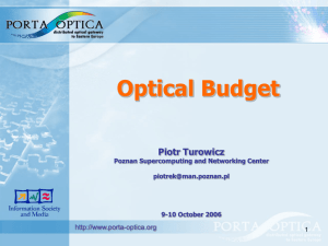 Optical Budget Calculator