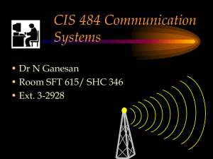 cis 484 communication systems - California State University, Los