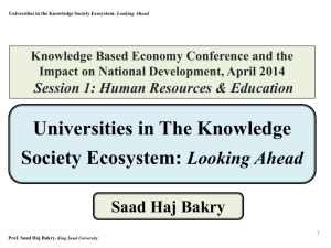 Looking Ahead – Dr. Saad Haj Bakry