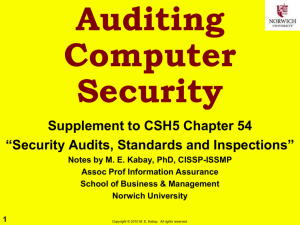 Auditing Computer Security