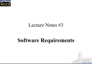Lecture Notes #3
