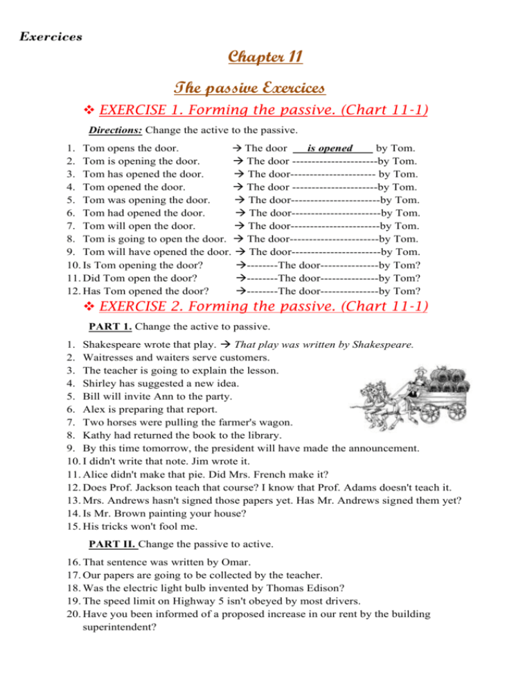 Exercise 2 Forming The Passive Chart 11 1