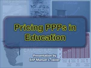 Pricing Education PPPs (r