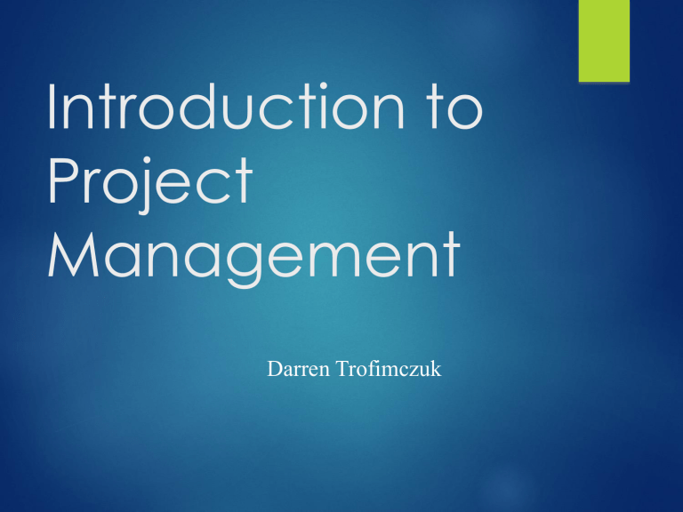 introduction-to-project-management