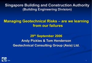 Geotechnical HKIE Seminar 2003 - Building & Construction Authority
