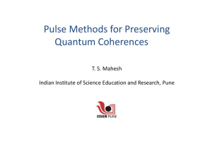 Pulse Methods for Preserving Quantum