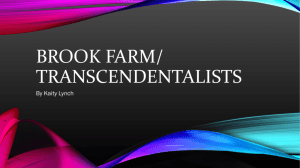Brook Farm/ Transcendalists
