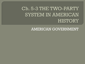 Ch 5-3 The Two-Party System in American History