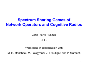 Spectrum Sharing Games of Network Operators and Cognitive Radios