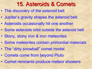Vagabonds of the Solar System--Asteroids & Comets PowerPoint