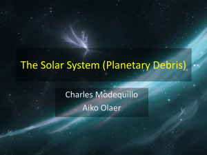 The Solar System (Planetary Debris) - NATSCI-A7