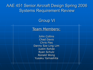 group 6 System Requirements Review presentation