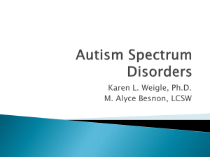 Autism Spectrum Disorders